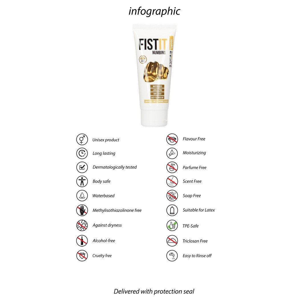 LUBRIFICANTE PARA FISTING NUMBING 3.4 FL OZ 100 ML FIST IT - Image 3