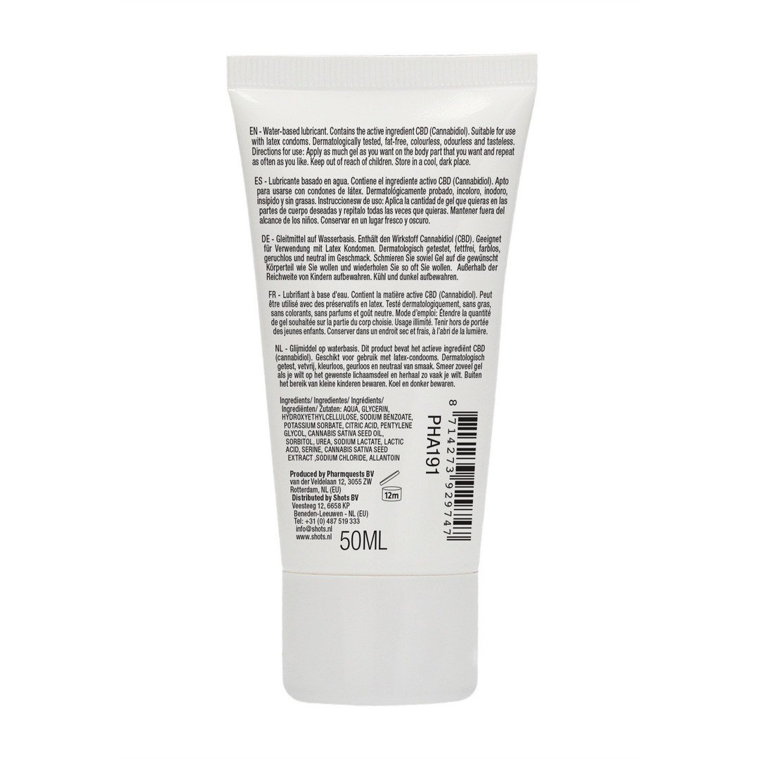 LUBRIFICANTE À BASE DE ÁGUA NATURAL CBD 2 FL OZ 50 ML PHARMQUESTS - Image 3