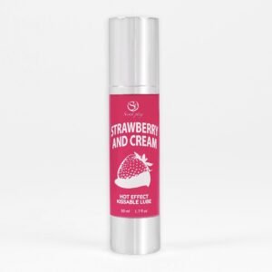 LUBRIFICANTE DE EFEITO CALOR COM SABOR A MORANGO COM NATAS 50 ML SECRET PLAY