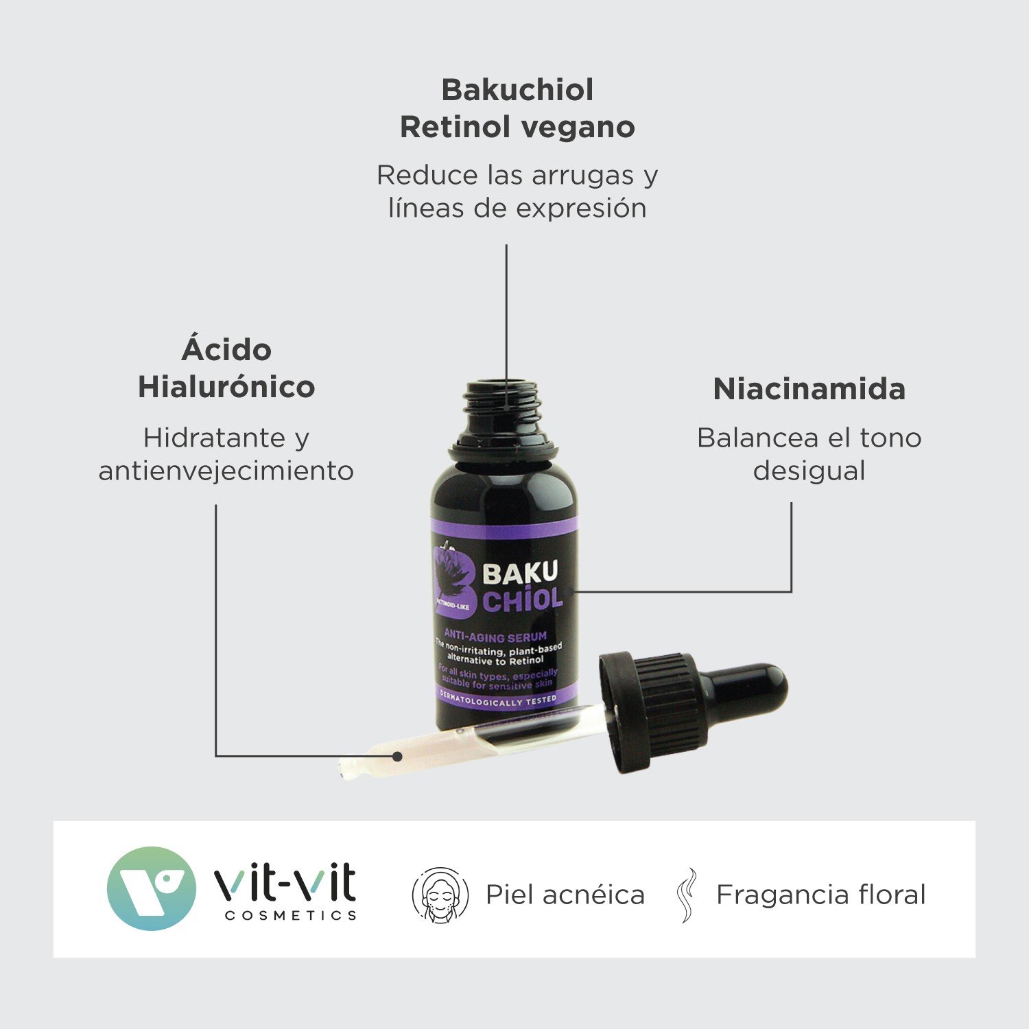 SERÚM ANTI-IDADE BAKUCHIOL VIT VIT COSMETICS 30ML - Image 5