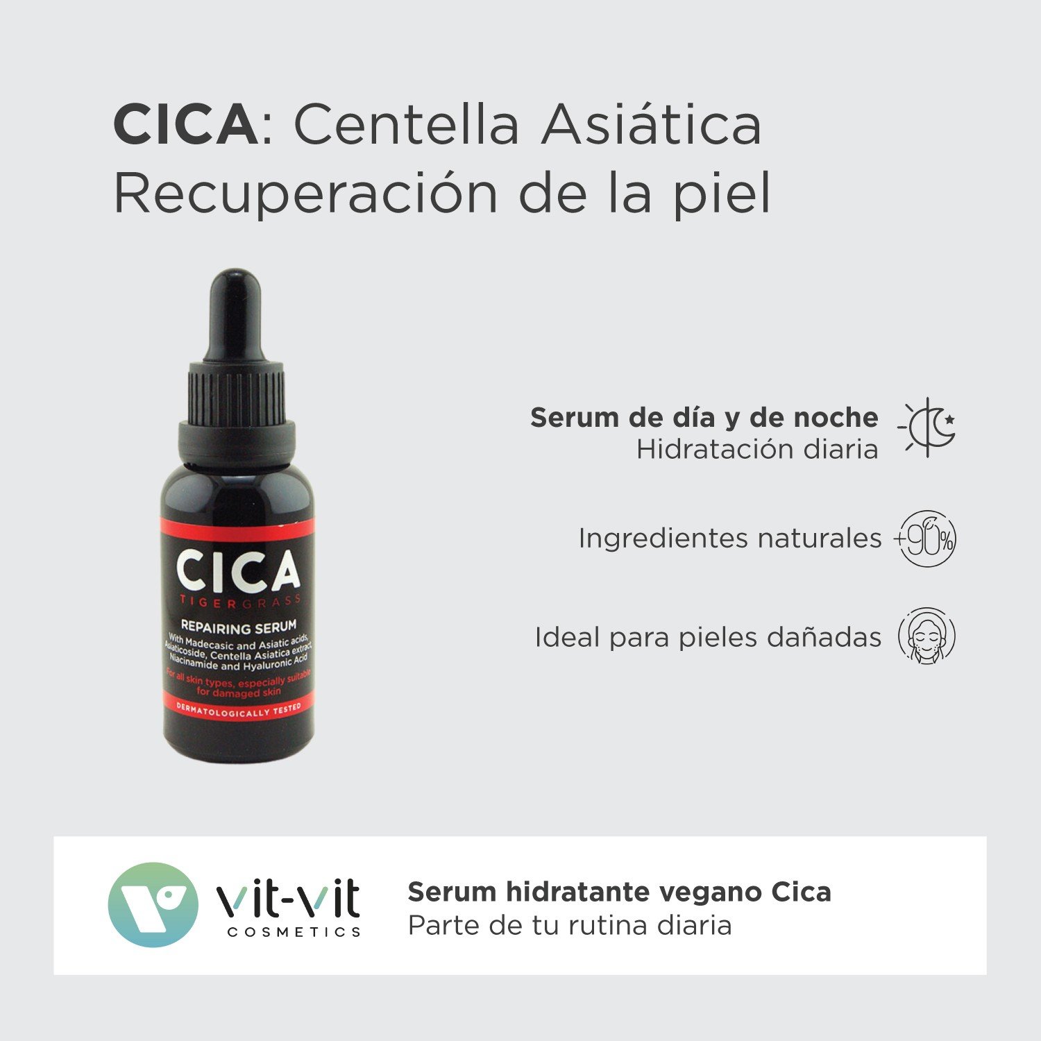 SERÚM CICA TIGERGRASS VIT VIT COSMETICS 30ML - Image 3
