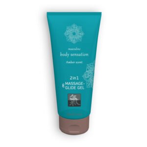 LUBRIFICANTE E GEL DE MASSAGEM 2 EM 1 ÂMBAR SHIATSU™ 200ML