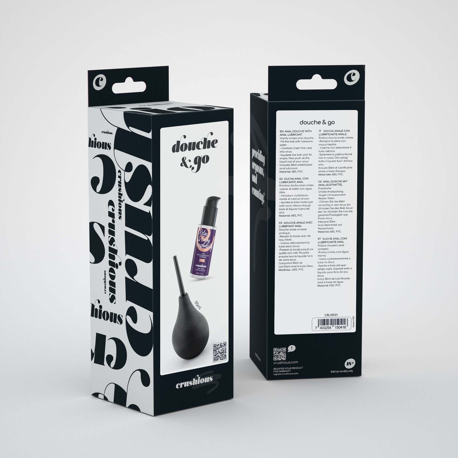 DOUCHE & GO DUCHE ANAL 90ML COM LUBRIFICANTE ANAL 50ML CRUSHIOUS - Image 7