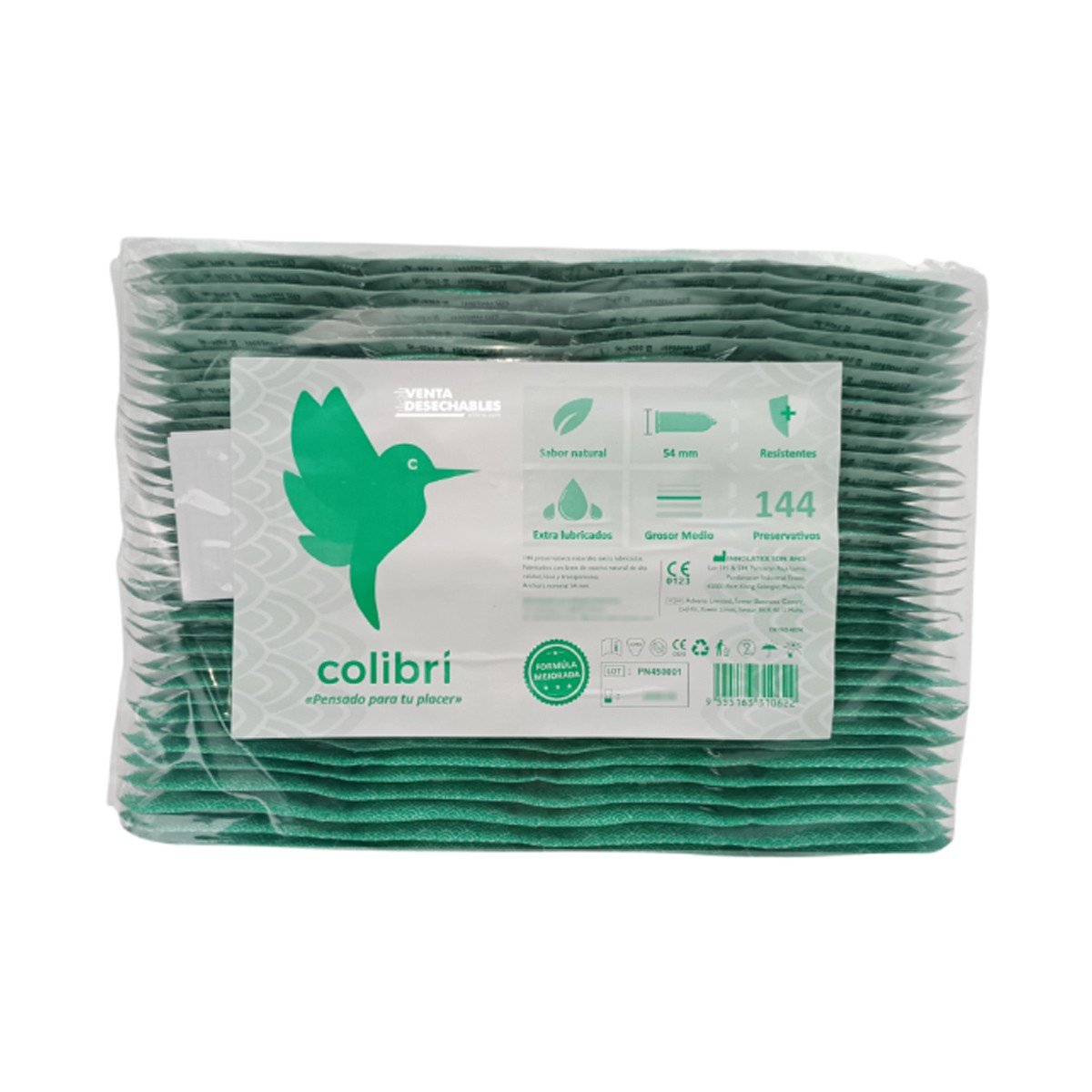 EMBALAGEM COM 144 PRESERVATIVOS NATURAIS COLIBRI - Image 2